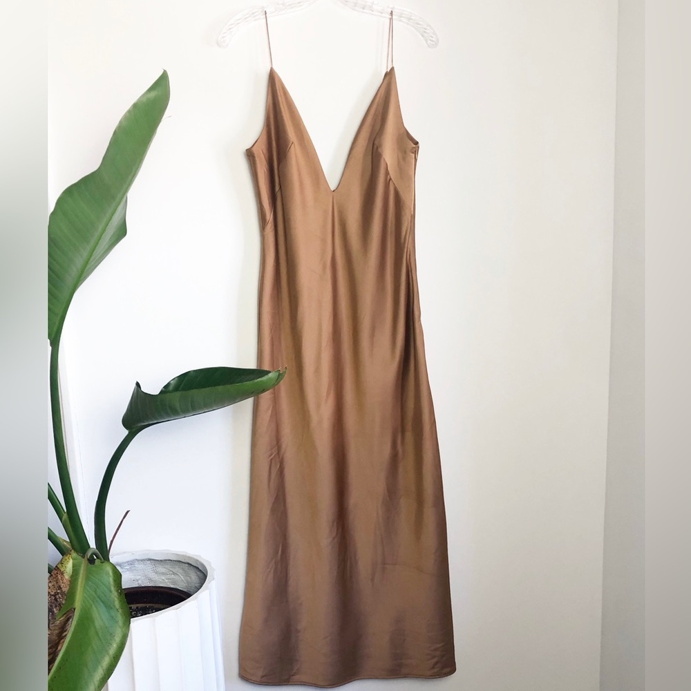 New Zara V-Neck Maxi Dress